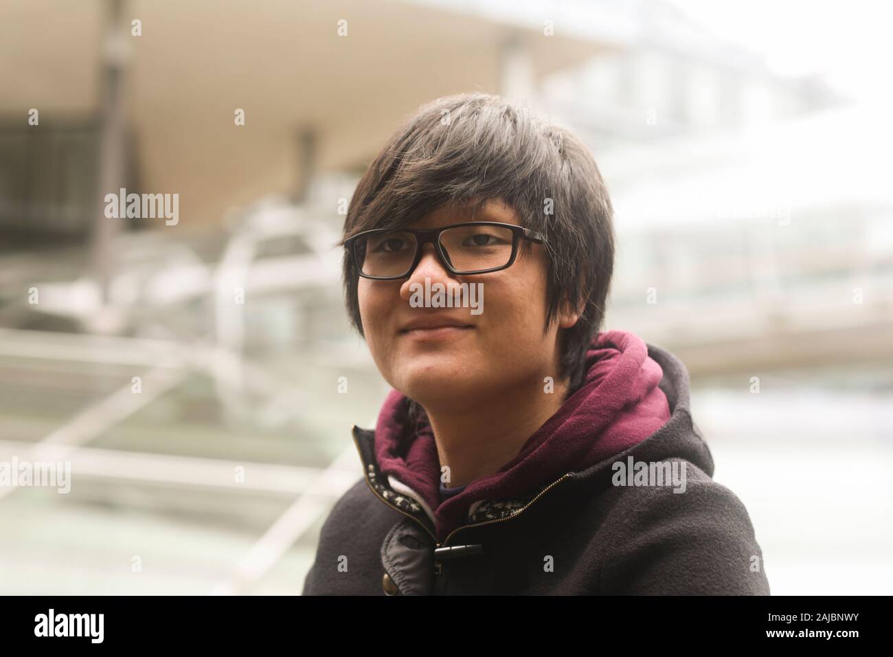 Young asian man jacket hi-res stock photography and images - Alamy