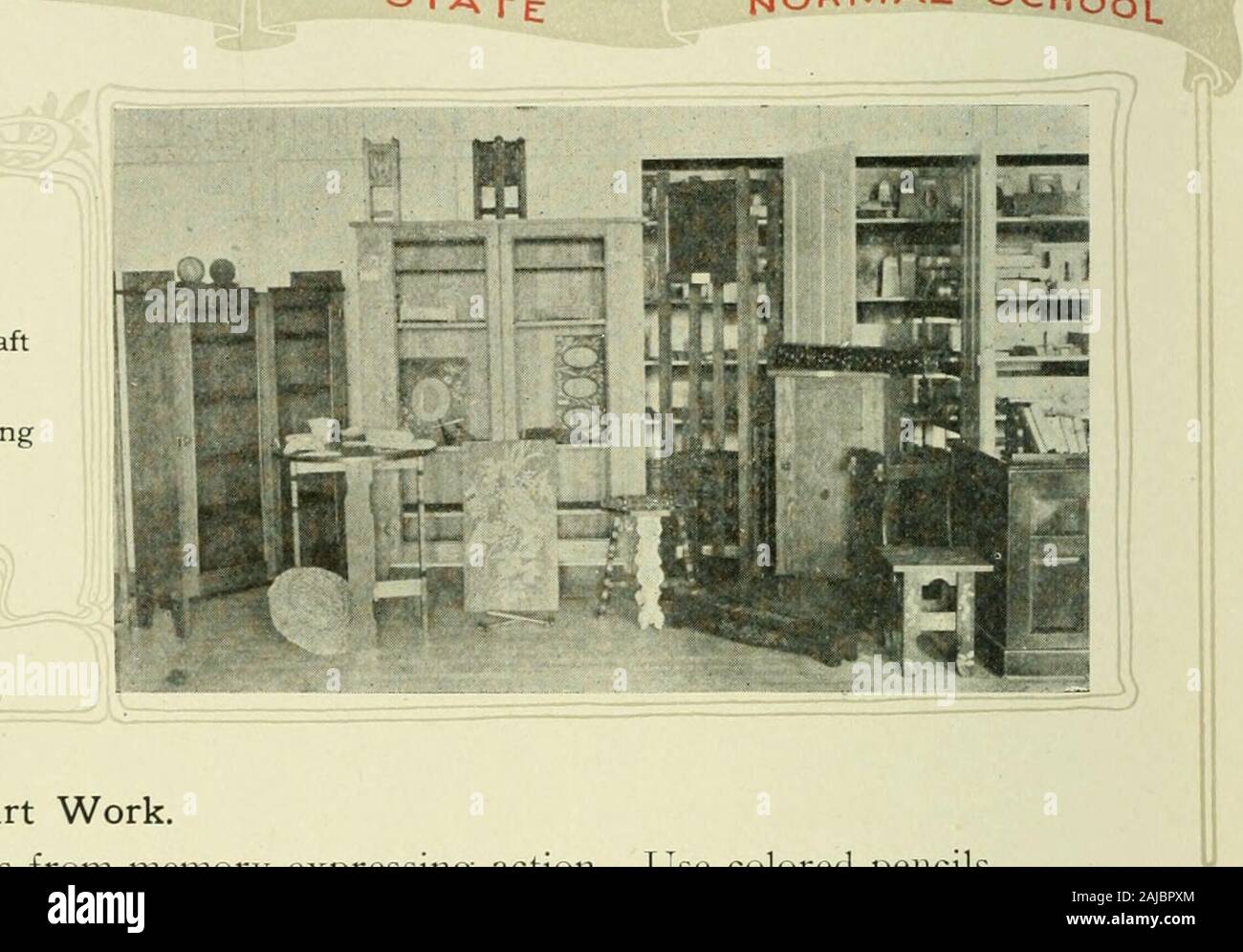 Annual Catalogue Of The Indiana Normal School Of Pennsylvania Samples Of Craftwork Manual Trainingdepartment C Industrial And Art Work Make Drawings From Memory Expressing Action Use Colored Pencils Drawing Cutting The intention is that diffuse should be all black when used as a metal. alamy