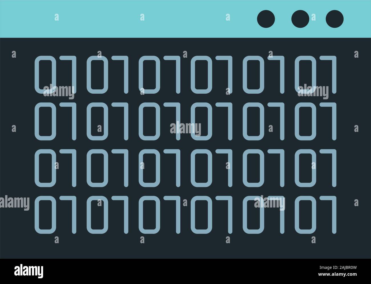 webpage template with binary code numbers Stock Vector Image & Art - Alamy