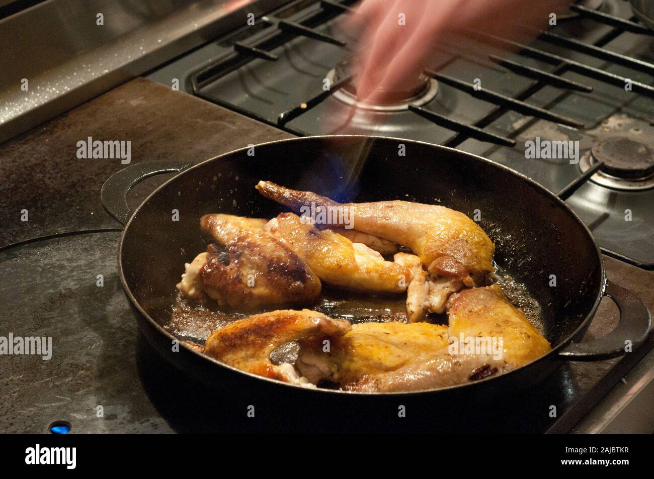 Pan of chicken hires stock photography and images Alamy