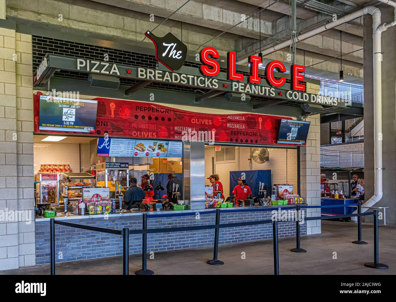 Food Vendor at Ball Park Stock Photo Alamy