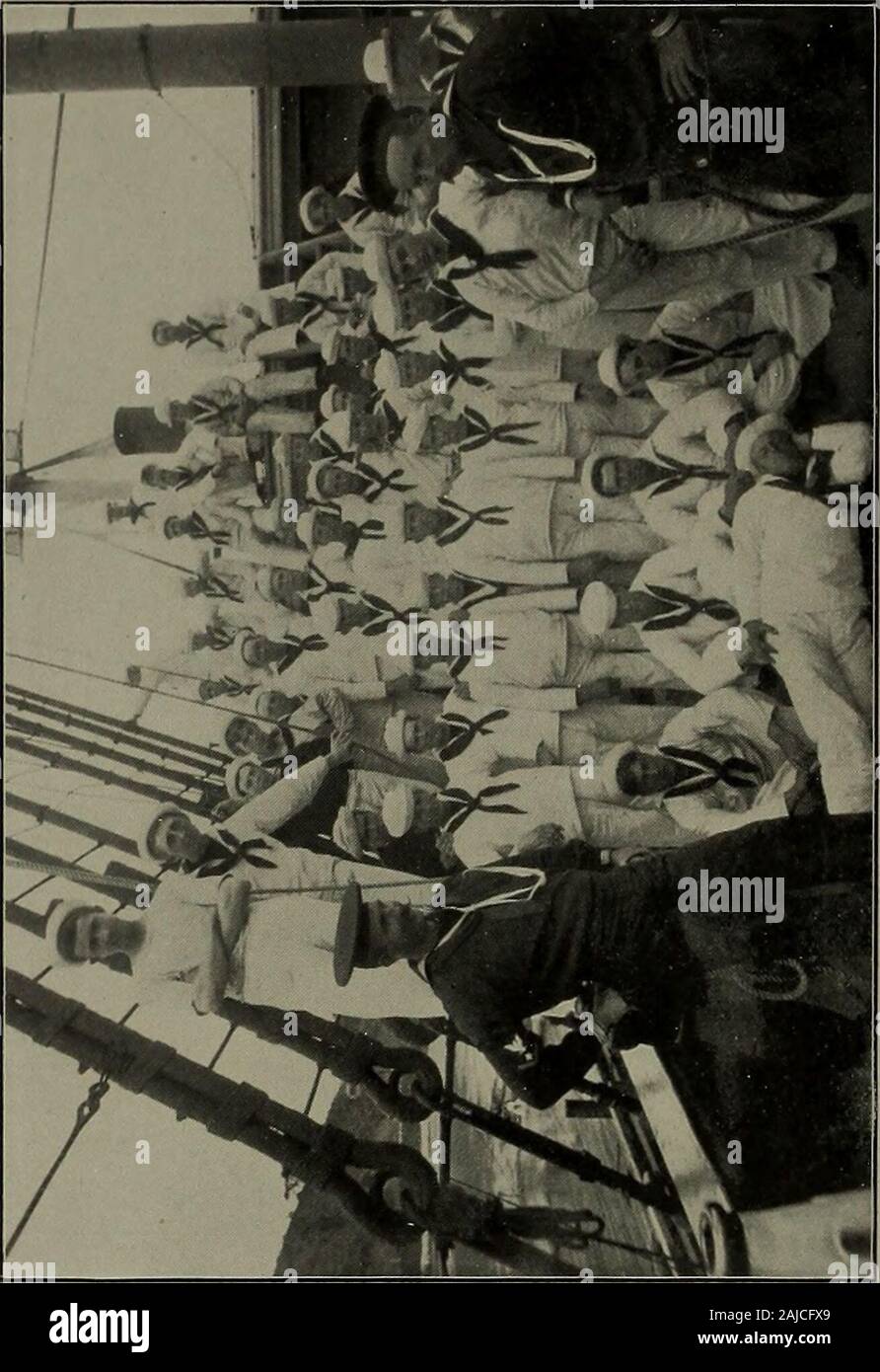 U.S Naval Training Station, established 1899, Yerba Buena Island, San Francisco, California . W co. 22O Stock Photo