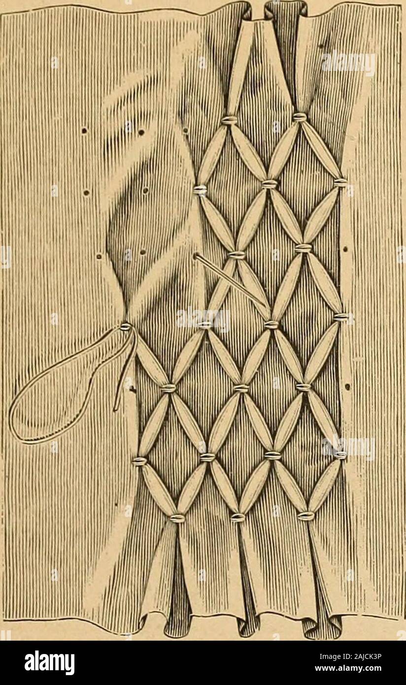Smocking, fancy stitches, and cross stitch and darned net designs . A ...