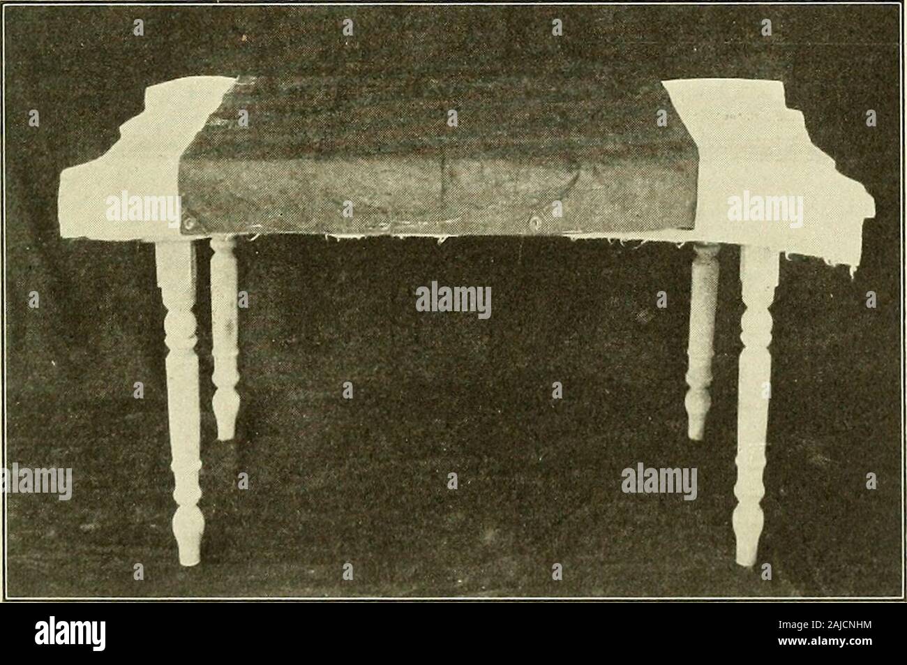 Preparatory and after treatment in operative cases . Fig. 129.—Extemporized Operating Table. blanket. Kitchen table covered with which permit of the supine position and may be tilted to obtaina moderate degree of Trendelenburg elevation. However, it is tobe remembered, as already stated, when the Trendelenburg posture. Fig. 130.—Extemporized Operating Table Covered with Blanket and Rubber Sheet. or the lithotomy position is necessary, special apparatus for thepurpose should be employed. 178 THE OPERATING ROOM The deal table usually found in kitchen or laundry is moreuseful than the dining-room Stock Photo