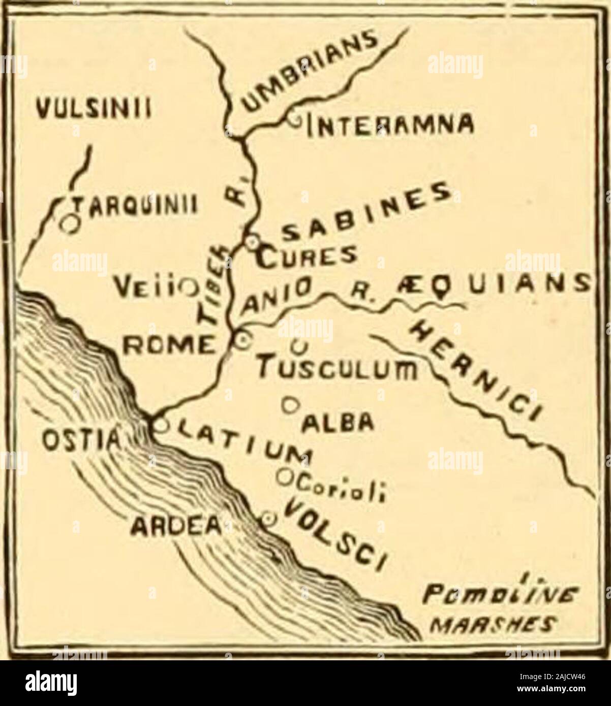 Map Of Italy Rubicon River