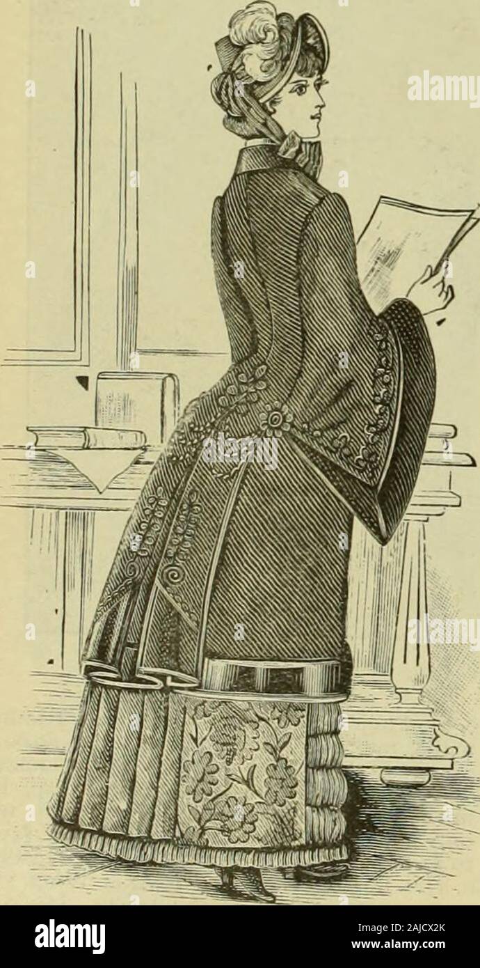 Strawbridge & Clothier's quarterly . ^*-5»^«- No. 12.—Ladies Alaska Seal Dolman, Londondyed; with pointed French beaver trimmings;price, I275.. No. 15.—Imported Double-Breasted Dolman, ofGerman beaver cloth ; astrakhan on collarand sleeves, and a wide band of same aroundthe skirt; 52 inches long; sizes 32 to 44 inches,bust measure ; price, $iS.oo Stock Photo