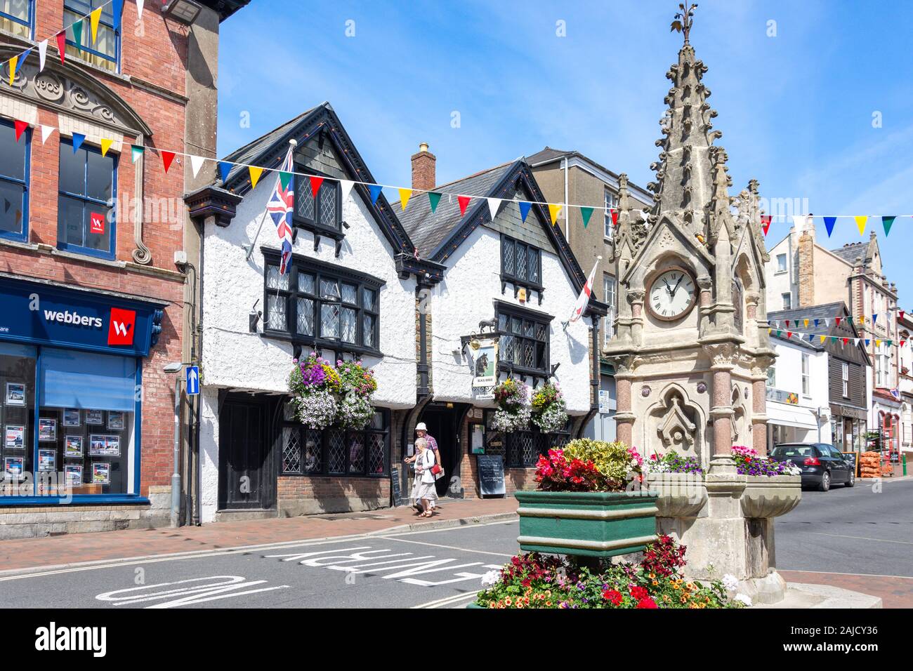 High Street, Great Torrington, Devon, England, United Kingdom Stock Photo