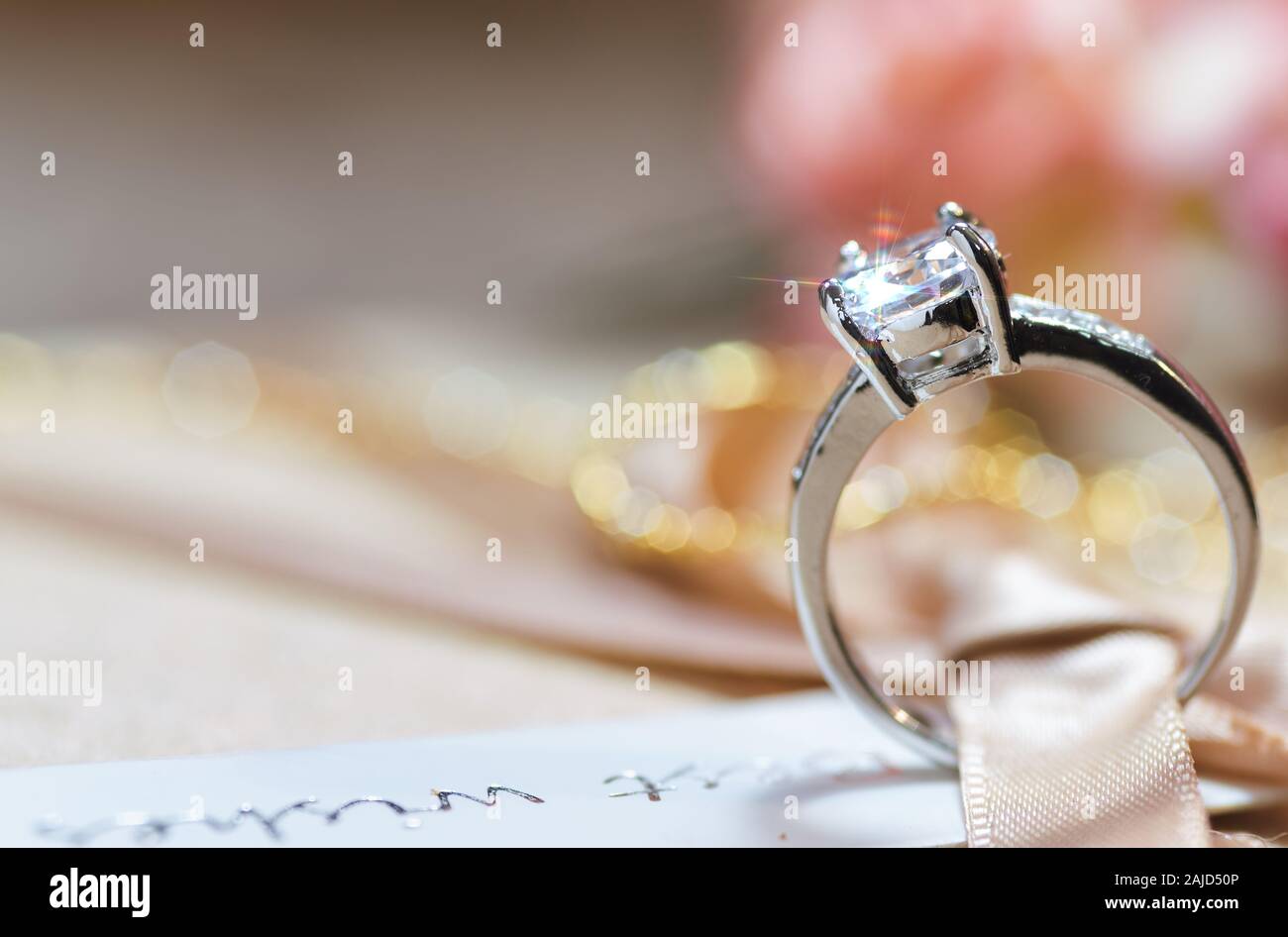 Silver Wedding Ring High Resolution Stock Photography and Images - Alamy