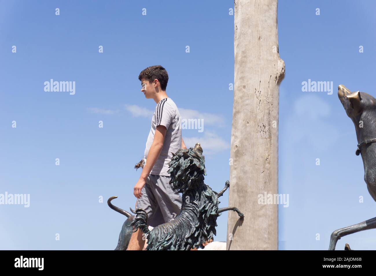 Tauranga New Zealand December 19 2019; Mother and children of family