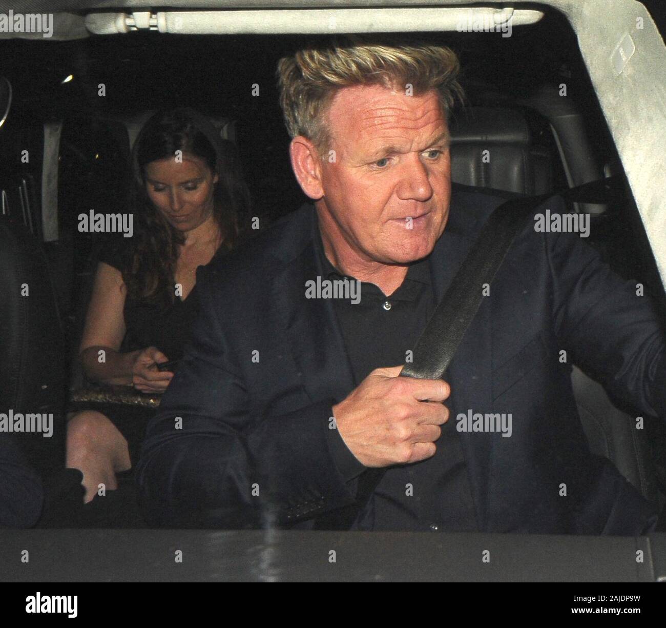 The Ramsays leave Gordon Ramsay's new restaurant Lucky Cat in London on