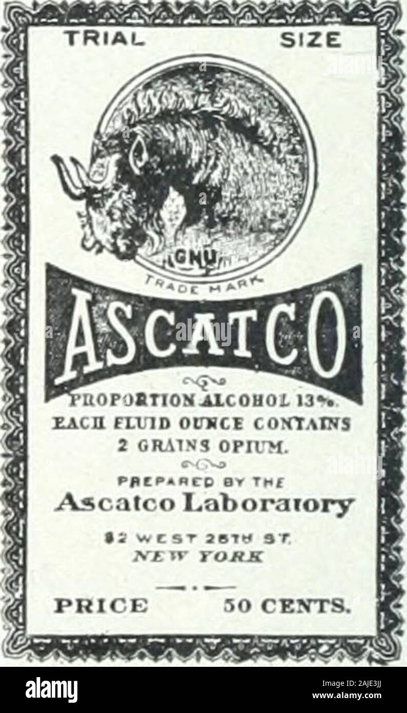 Nostrums and quackery; articles on the nostrum evil and quackery reprinted,  with additions and modifications, from The Journal of the American Medical  Association . ompany now is known as the Ascatco Labora-tory