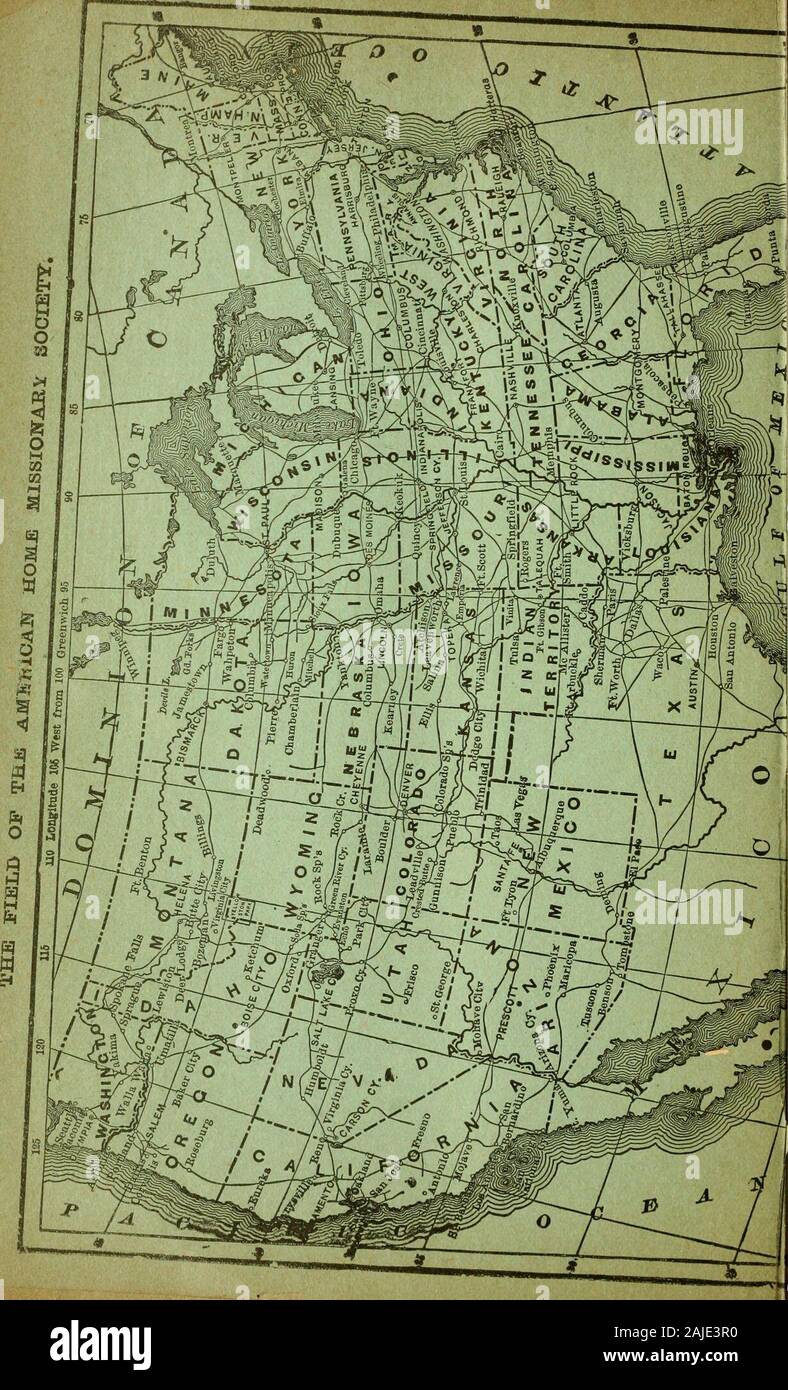 Home Missionary, The (May 1890-April 1891) . Columbia, Virginia, andWest Virginia 119 Florida, Georgia, and Alabama 120 Missouri, Arkansas, and Indian Terri-tory 123 Texas and Louisiana 124 New Mexico and Arizona 126 Indiana 126 Michigan 127 Minnesota 129 Kansas 131 Nebraska 132 North Dakota ? 134 South Dakota 135 Black Hills (South Dakota), North and East Wyoming 136 Colorado and East Wyoming 137 Montana 138 Utah, Idaho, and West Wyoming 138 Northern California and Nevada 140 Southern California 141 Oregon 142 Washington 143 Work among Immigrant Populations— Slavonic Department 145 Scandinavi Stock Photo