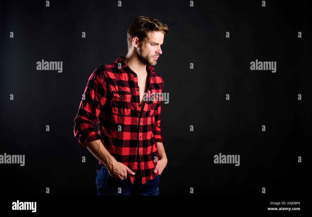 Meaning of modern manliness. Handsome well groomed man. Manliness concept. and beauty