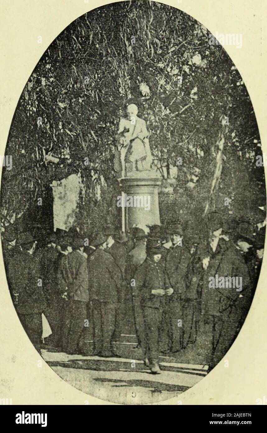 La Mujer . dad Rural Argentina deklermo puede estar orgulloso de la fiesta. iw- MONUMENTO AL Dr. BURMEISTER su INAUGURACION ( Frente á la administración del Parque 3 debrero se procedió el domingo á descubrirj estatua del Doctor Burmeister. A las 3 deJtarde, el señor Seeber, presidente de la co-3| sión encargada de erigir la estatua al ilus-l sabio, dió comienzo á la lectura del dis-cj SO de entrega de la misma. Pocos instantesc pués se corria el lienzo y quedaba satisfe-ci i la curiosidad de todos por conocer elnumento. Este es sencillo.111 Dr. Burmeister aparece sentado en actitudendiosa, c Stock Photo