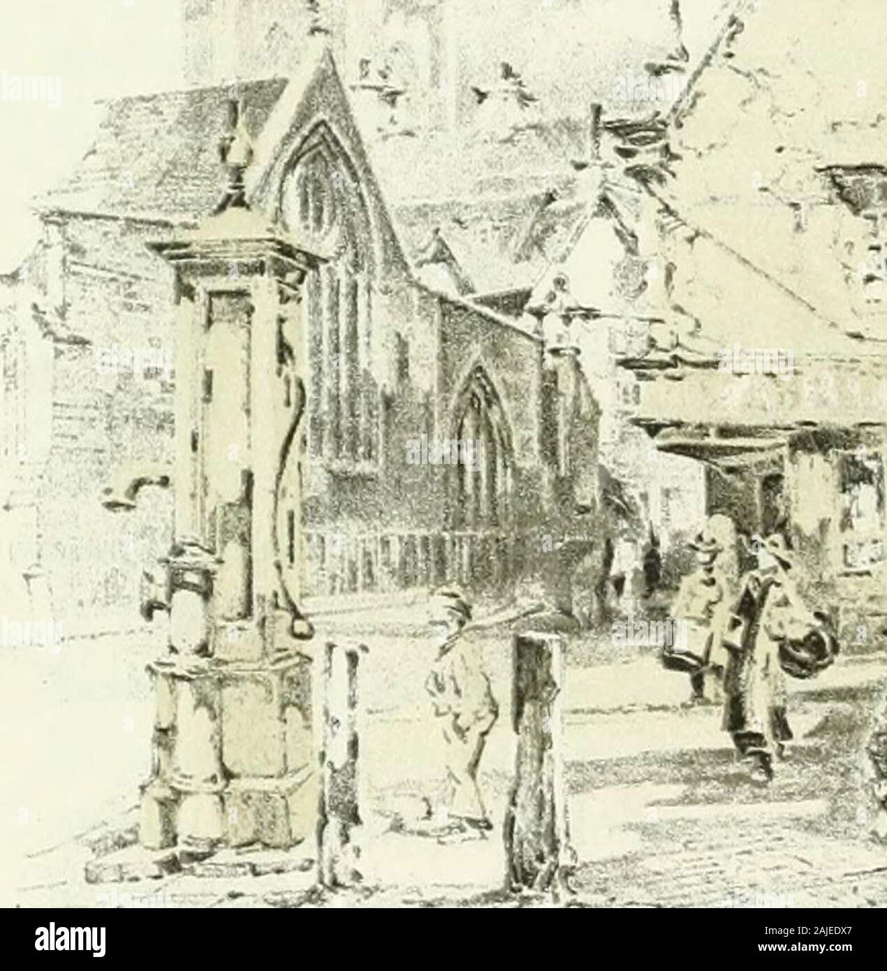 Cambridge and its story With lithographs and other illus by Herbert Railton, the lithographs being tinted by Fanny Railton . has anything to tell us. The history of the guild life of Cambridge is one of unusual interest. The story breaks off far oftener than we could wish, but in the continuity of its religious guild history Cambridge holds a very important place, second only perhaps to that of Exeter. All the Cambridge guilds of which we know anything seem to have been essentially religious guilds, so prominent throughout their history remained their religious object. It is only indeed in con Stock Photo