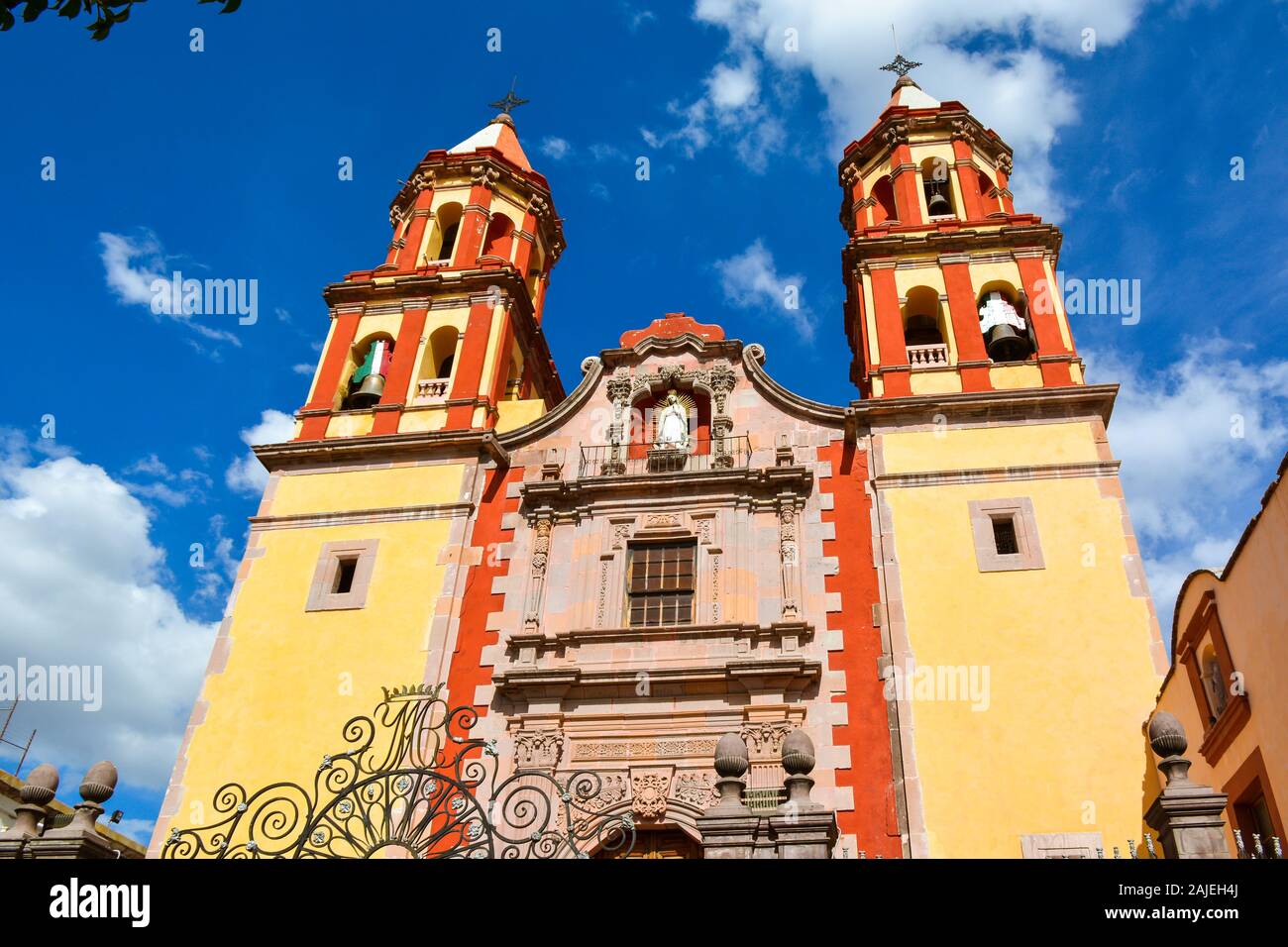 Church of the Congregation of Our Lady of Guadalupe - Queretaro, Mexico Stock Photo