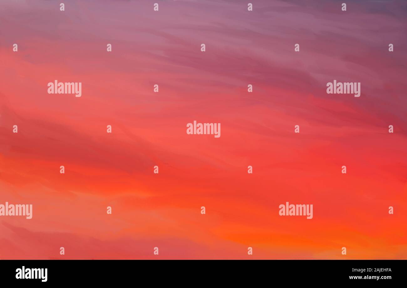 Painted background in warm reds, orange yellow and pink Stock Photo - Alamy