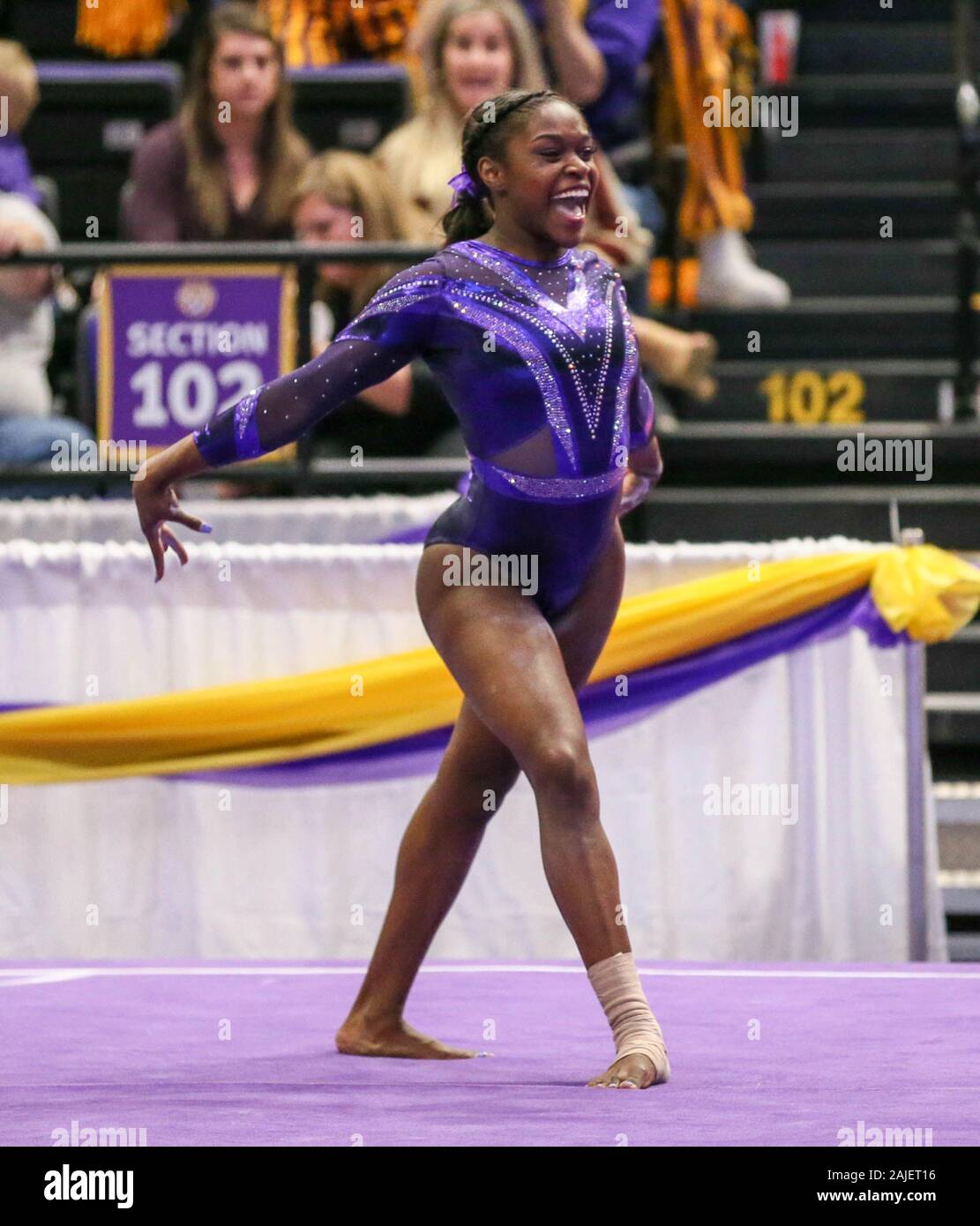 Baton Rouge La Usa 3rd Jan 2020 Lsu S Kiya Johnson Smiles