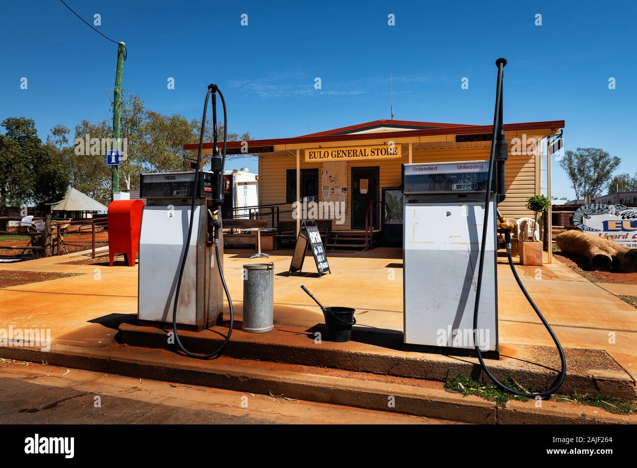 Eulp General Store in the far Outback of Queensland. Stock Photo