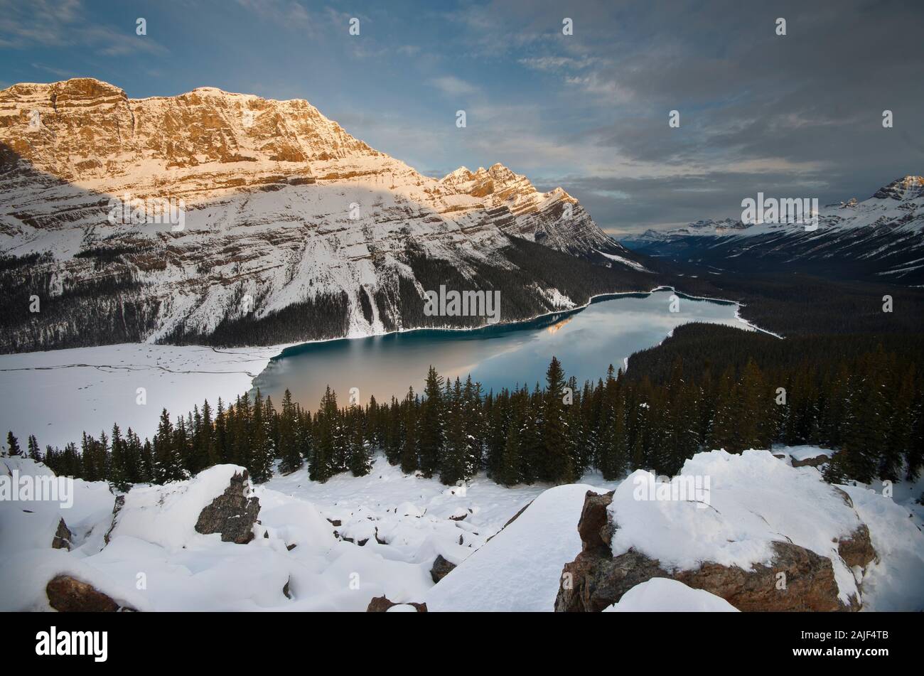 Peyto lake at sunrise banff national park hi-res stock photography and ...