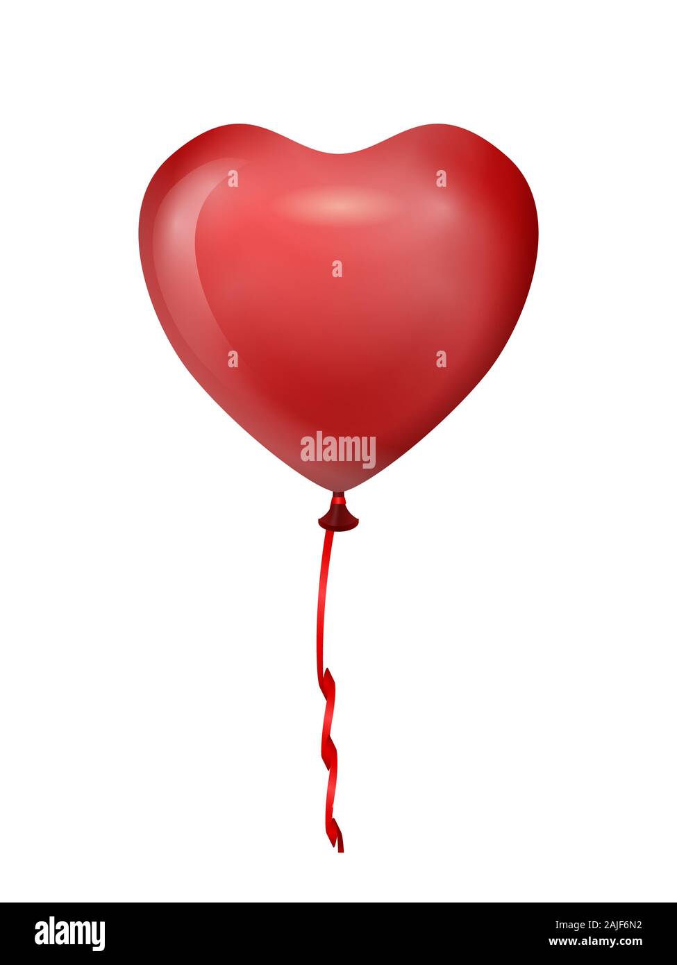 Heart balloon on a white background. Vector illustration Stock Photo ...
