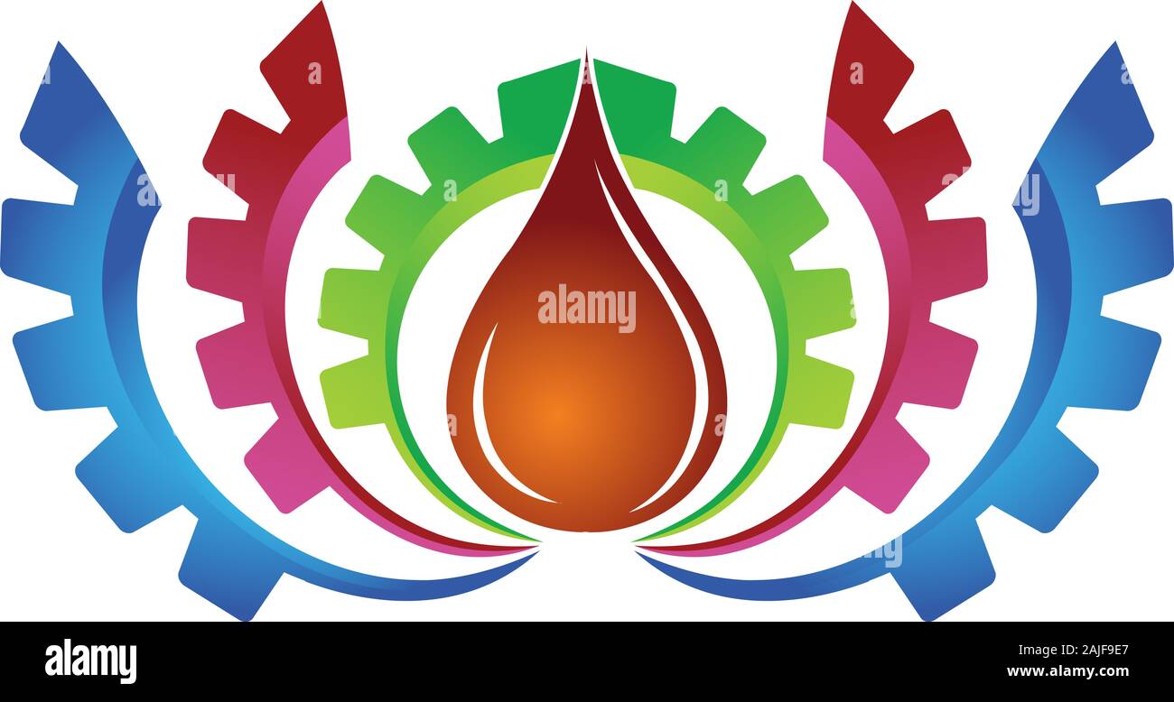 gear oil logo Stock Photo Alamy