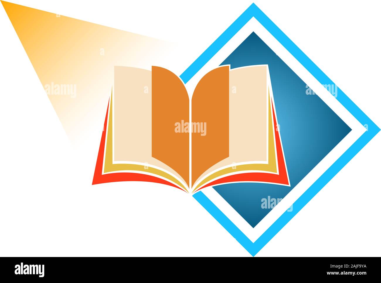 book logo Stock Photo