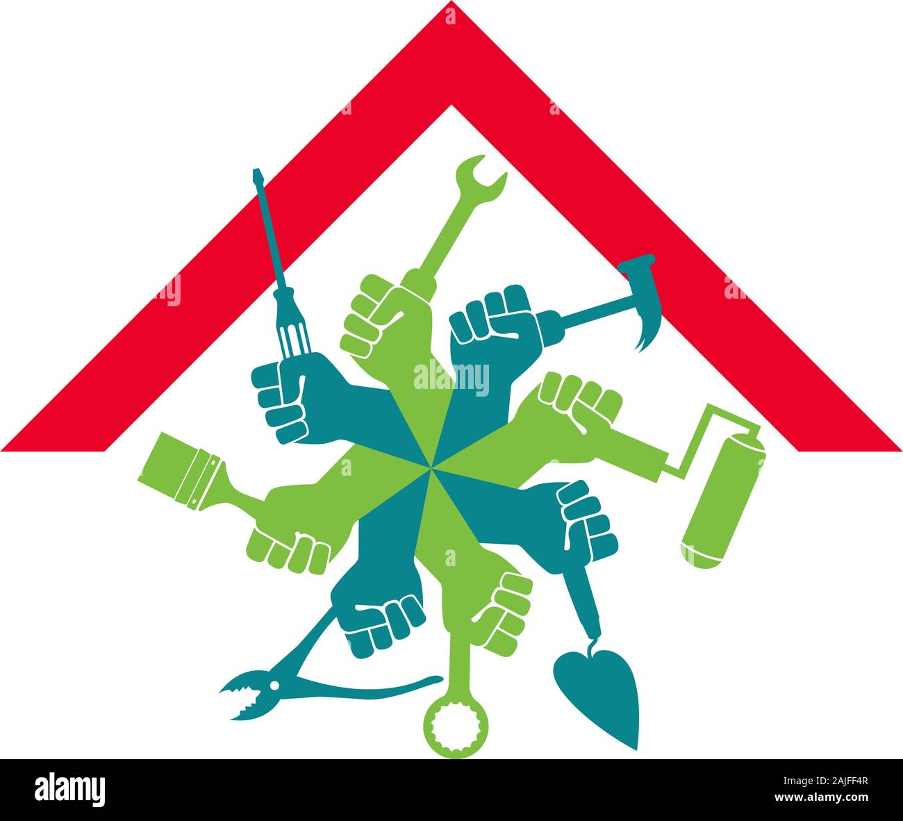 home tools logo Stock Photo Alamy