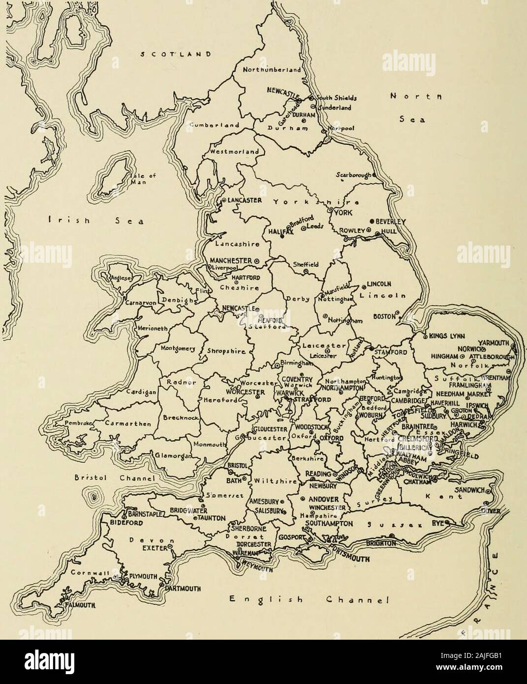 Towns Of New England And Old England Ireland And Scotland