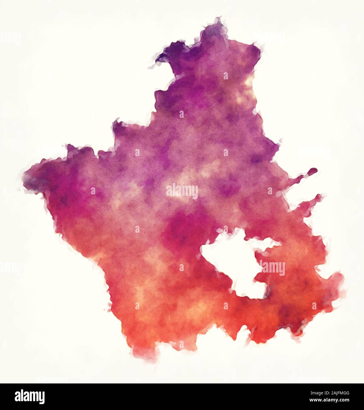 Center region watercolor map of Moldova Stock Photo - Alamy