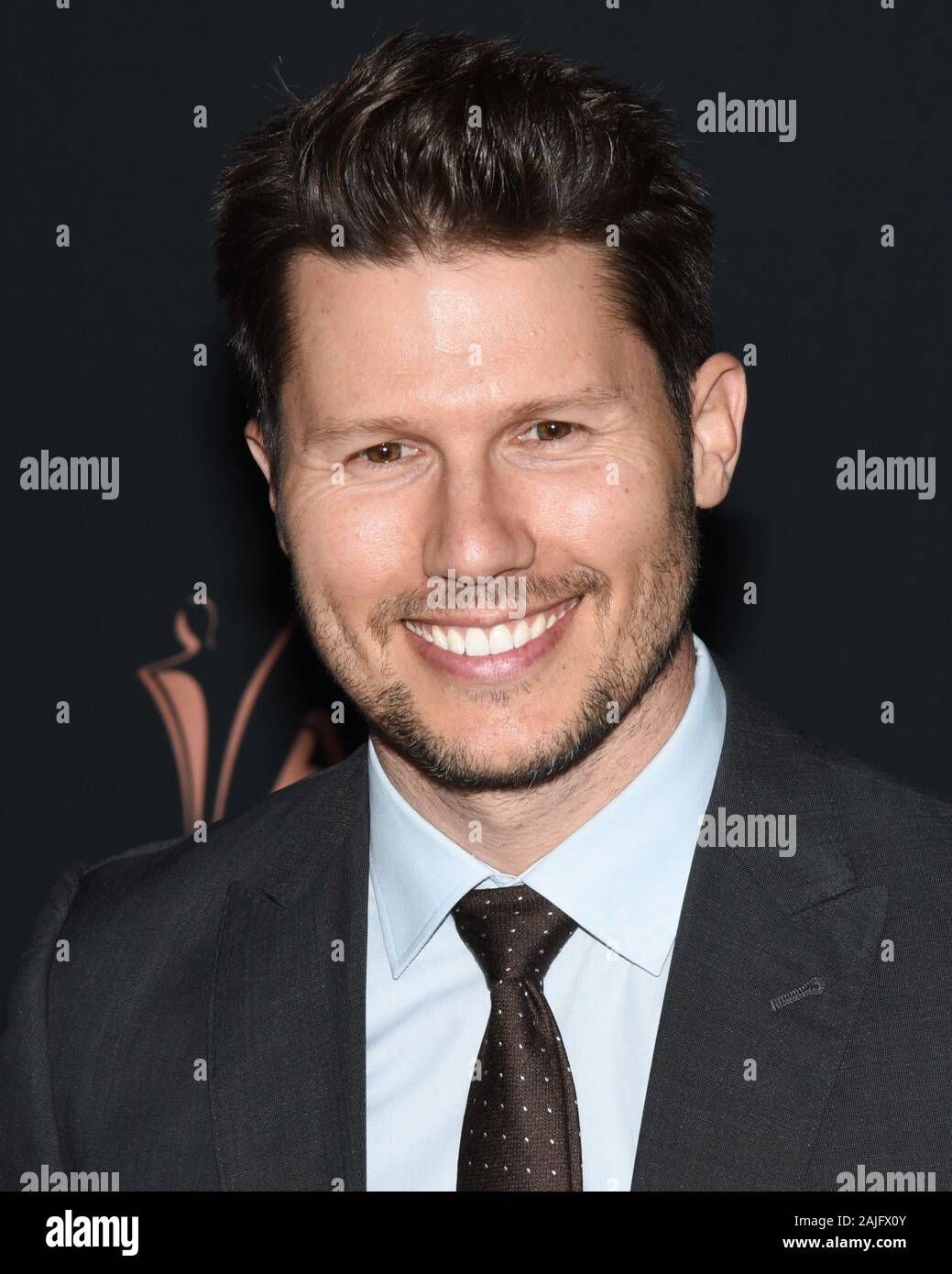 January 3, 2020, West Hollywood, California, USA: Jason Dundas attends at the 9th Annual Australian Academy Of Cinema And Television Arts (AACTA) International Awards. (Credit Image: © Billy Bennight/ZUMA Wire) Stock Photo