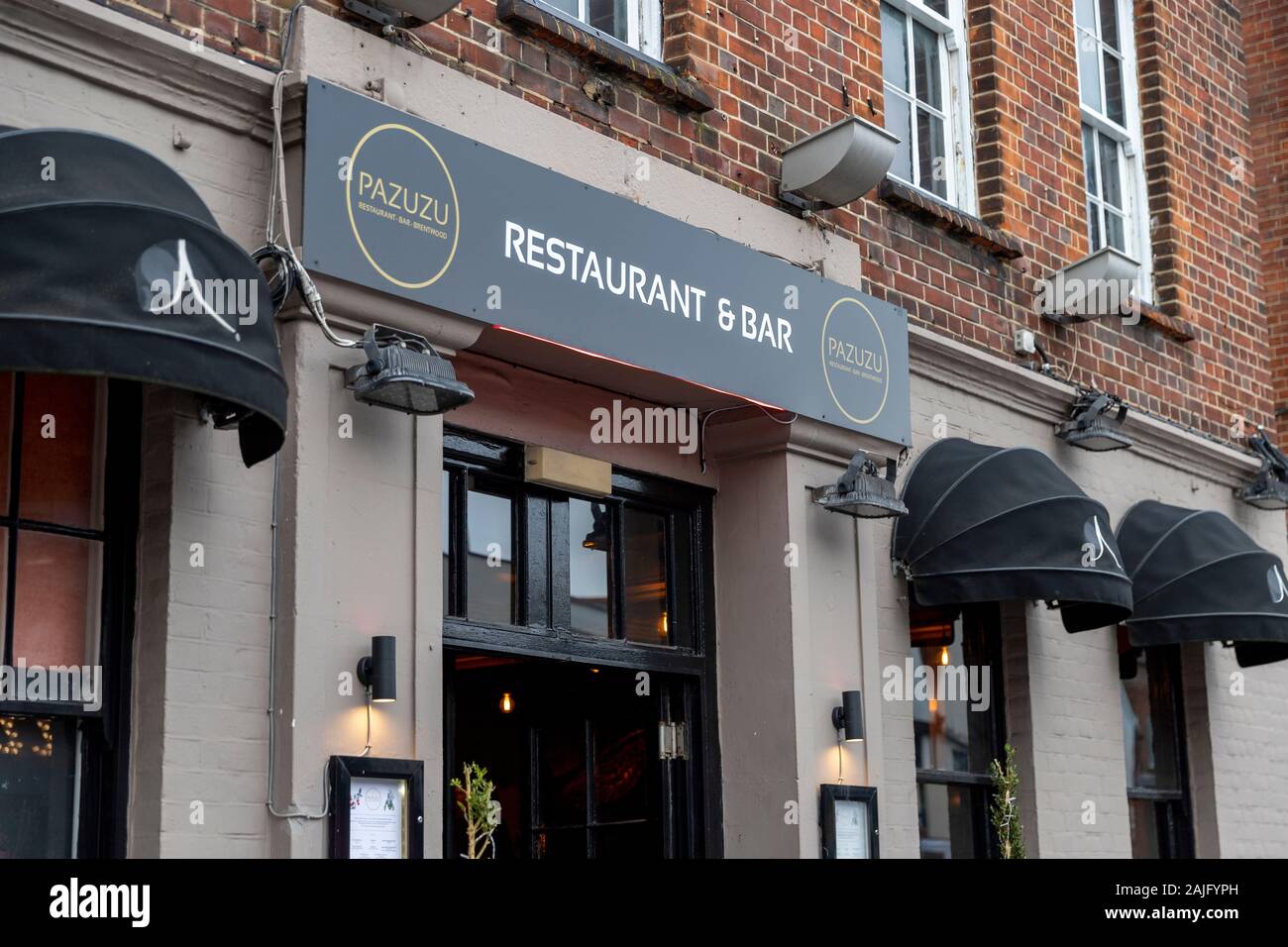 Pazuzu bar and restaurant, formally Sugar Hut, located in Brentwood High Street and made famous through The Only Way Is Essex (TOWIE) Stock Photo