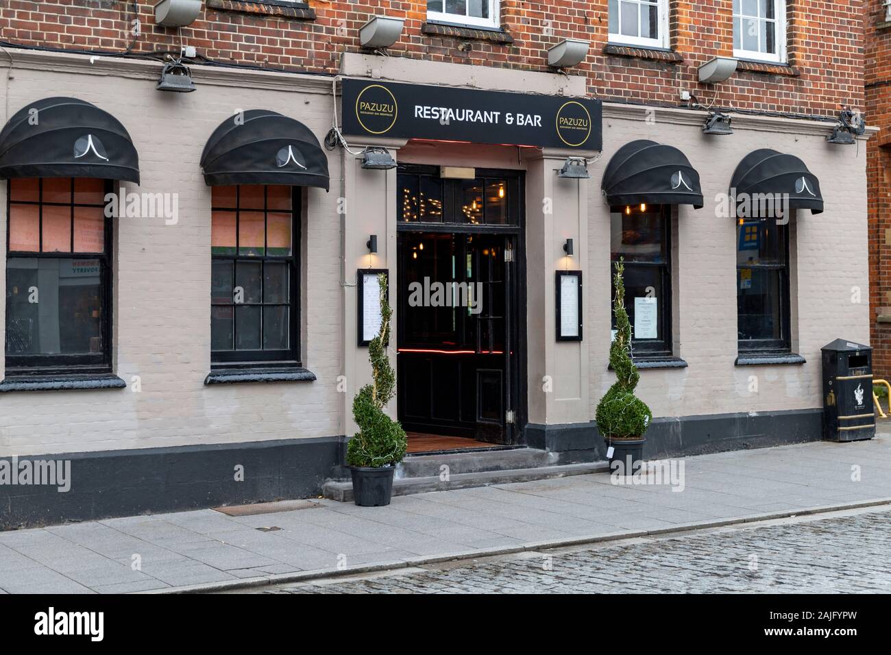 Pazuzu bar and restaurant, formally Sugar Hut, located in Brentwood High Street and made famous through The Only Way Is Essex (TOWIE) Stock Photo