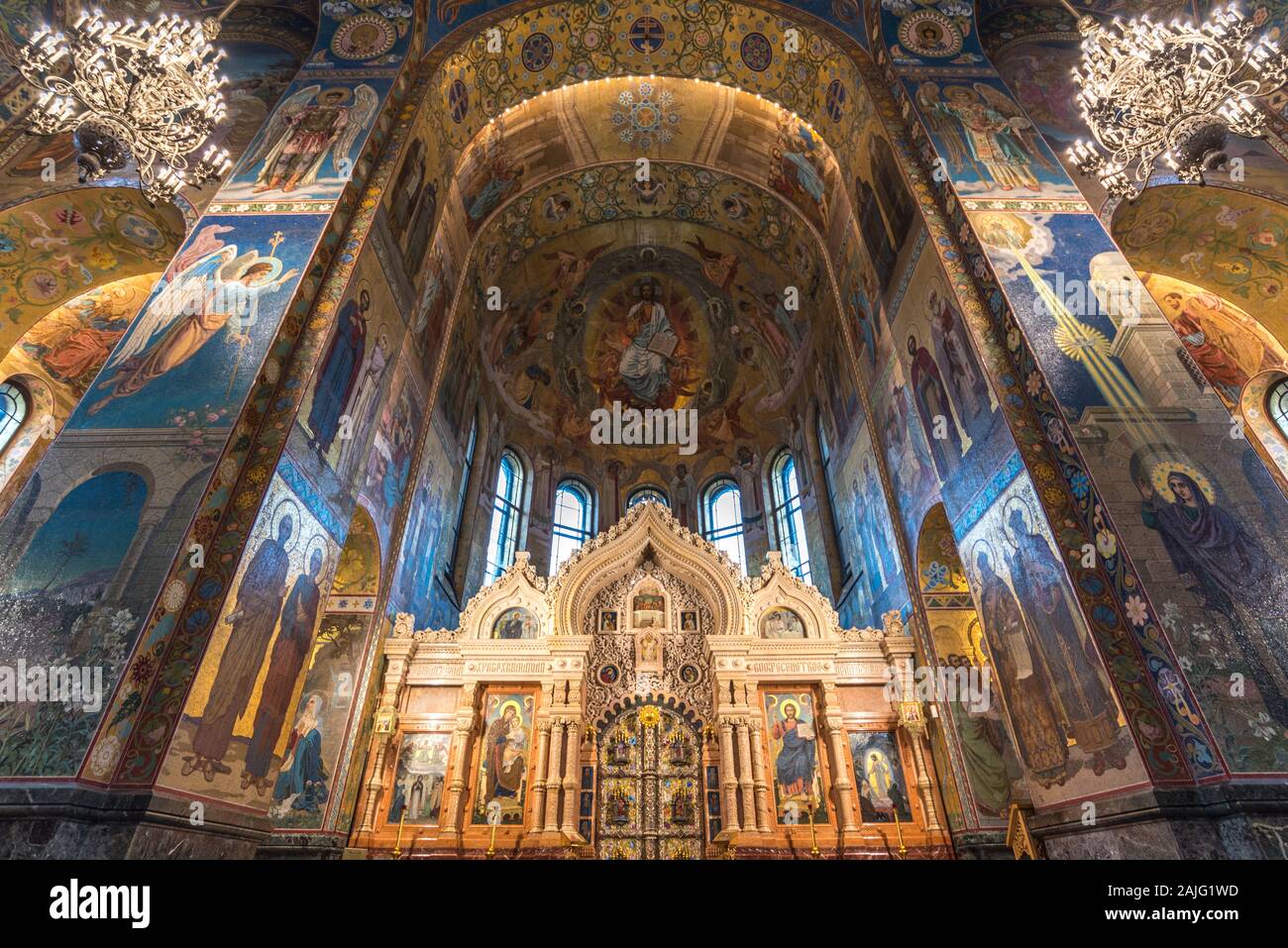 St petersburg church mosaic hi-res stock photography and images