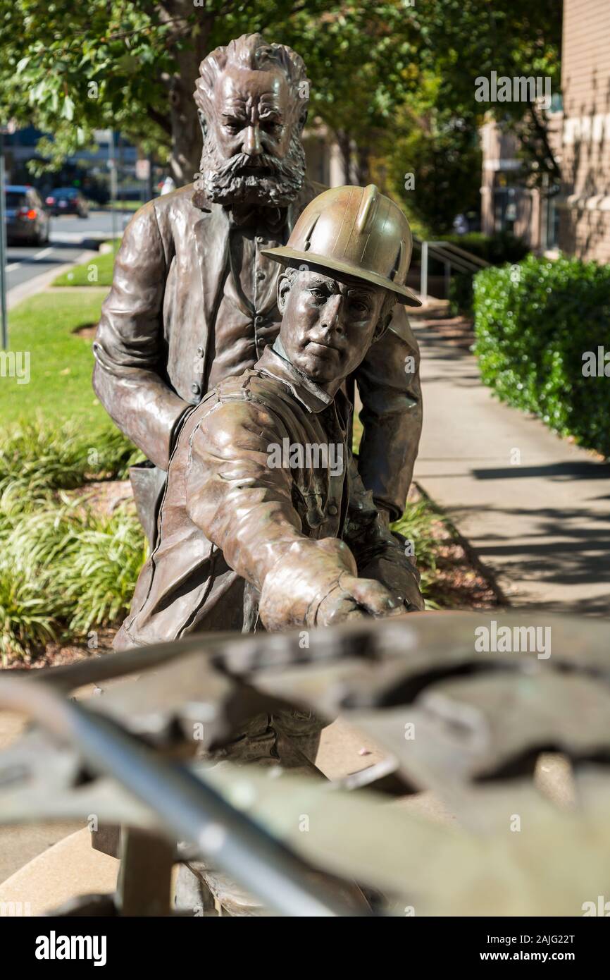 Statue of Alexander Graham Bell, Charlotte, NC, USA Stock Photo Alamy
