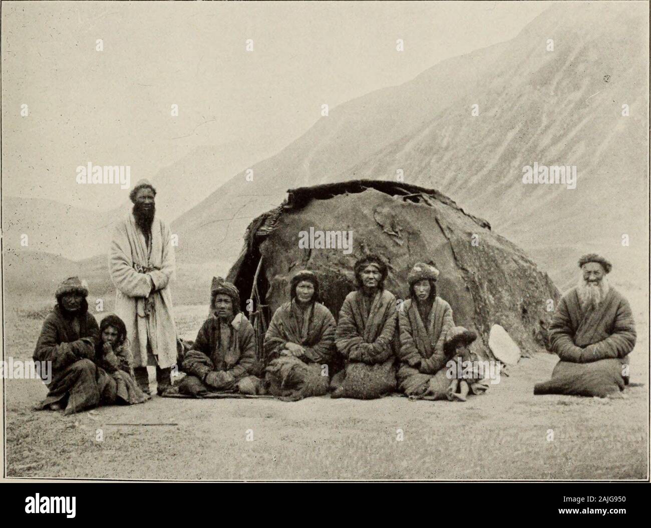 Ruins Of Desert Cathay Personal Narrative Of Explorations In Central Asia And Westernmost China 63 Snout Of Detritus Covered Glacier At Head Of Busat Valley 64 Taghlik Family From Karanghu Tagh At