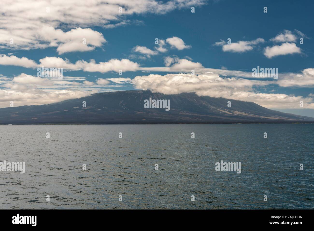 La Cumbre volcano, Fernandina island, Galapagos, Ecuador Stock Photo