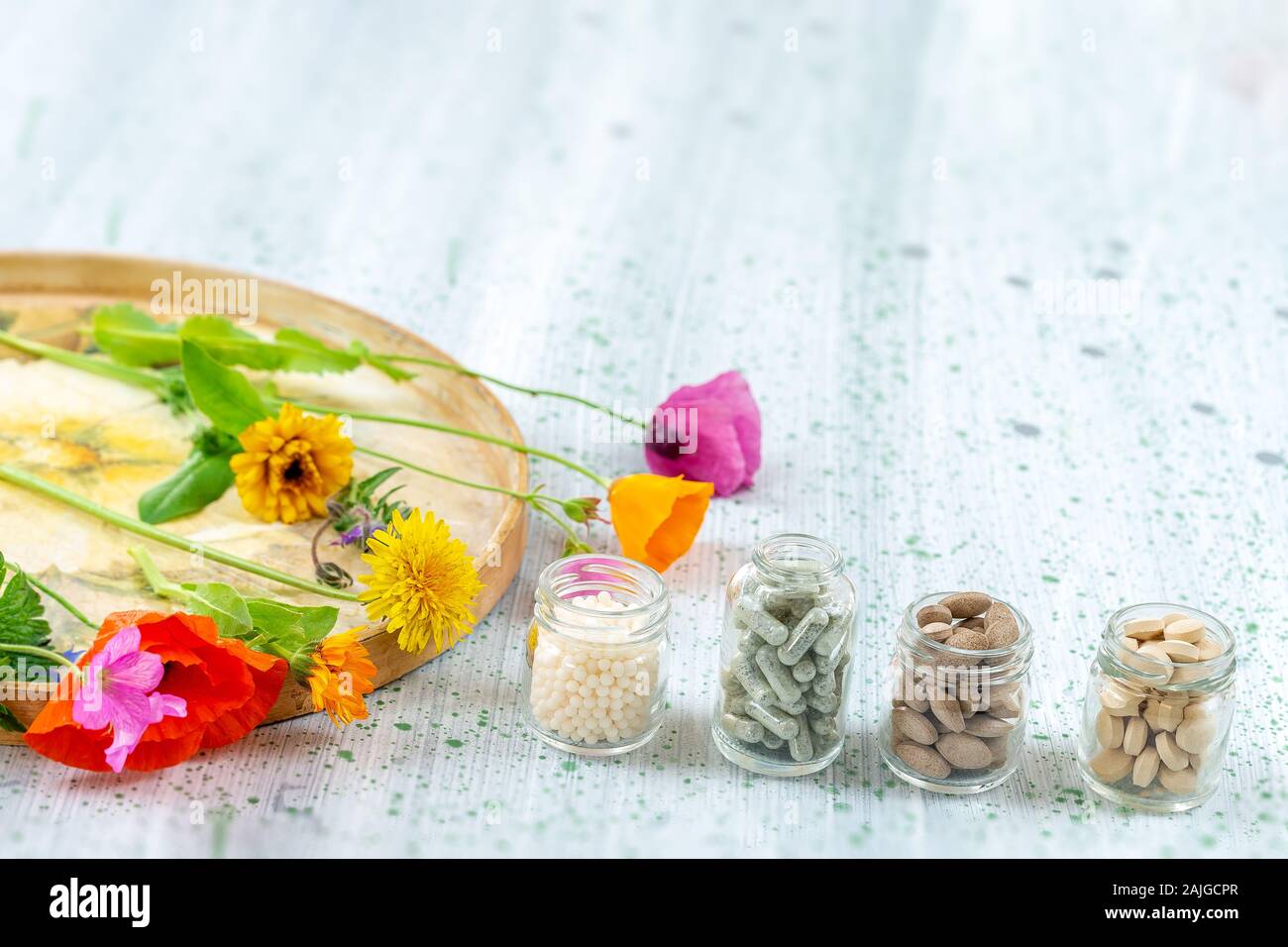 Herbal therapy Stock Photo
