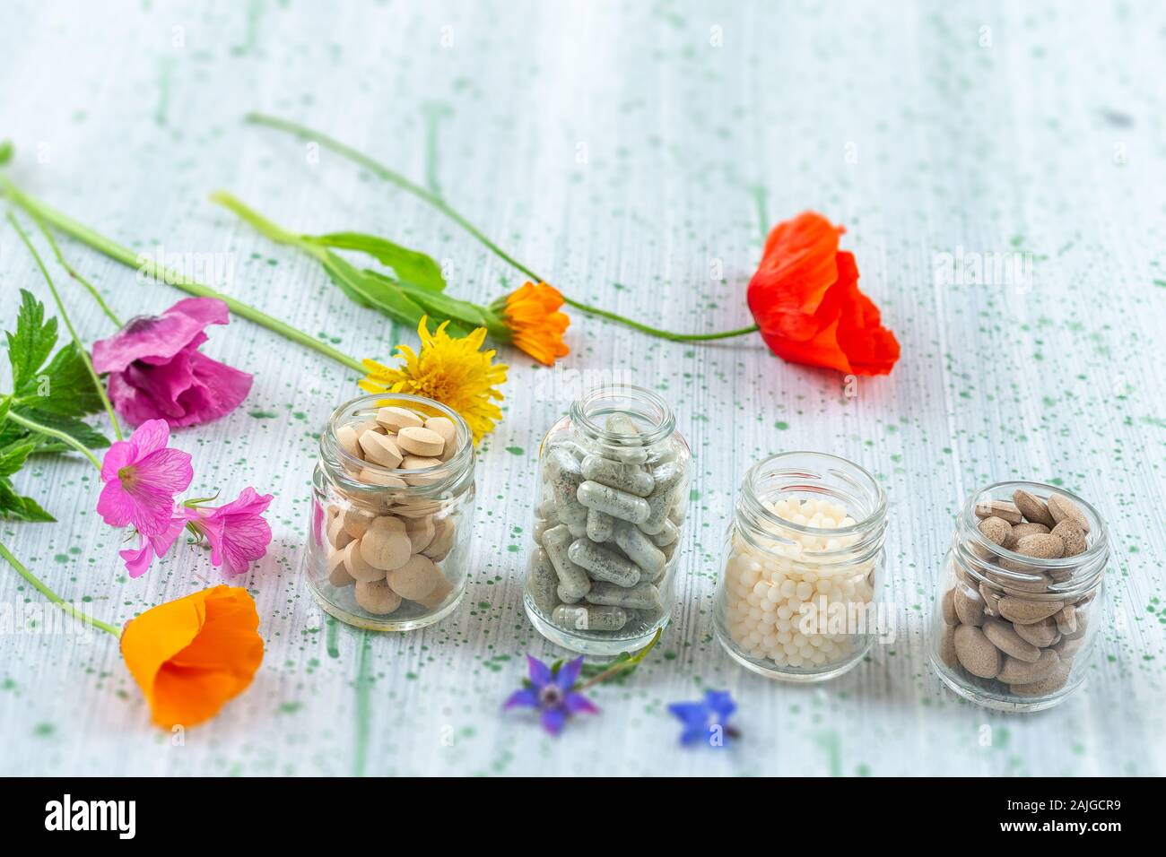 Herbal therapy Stock Photo