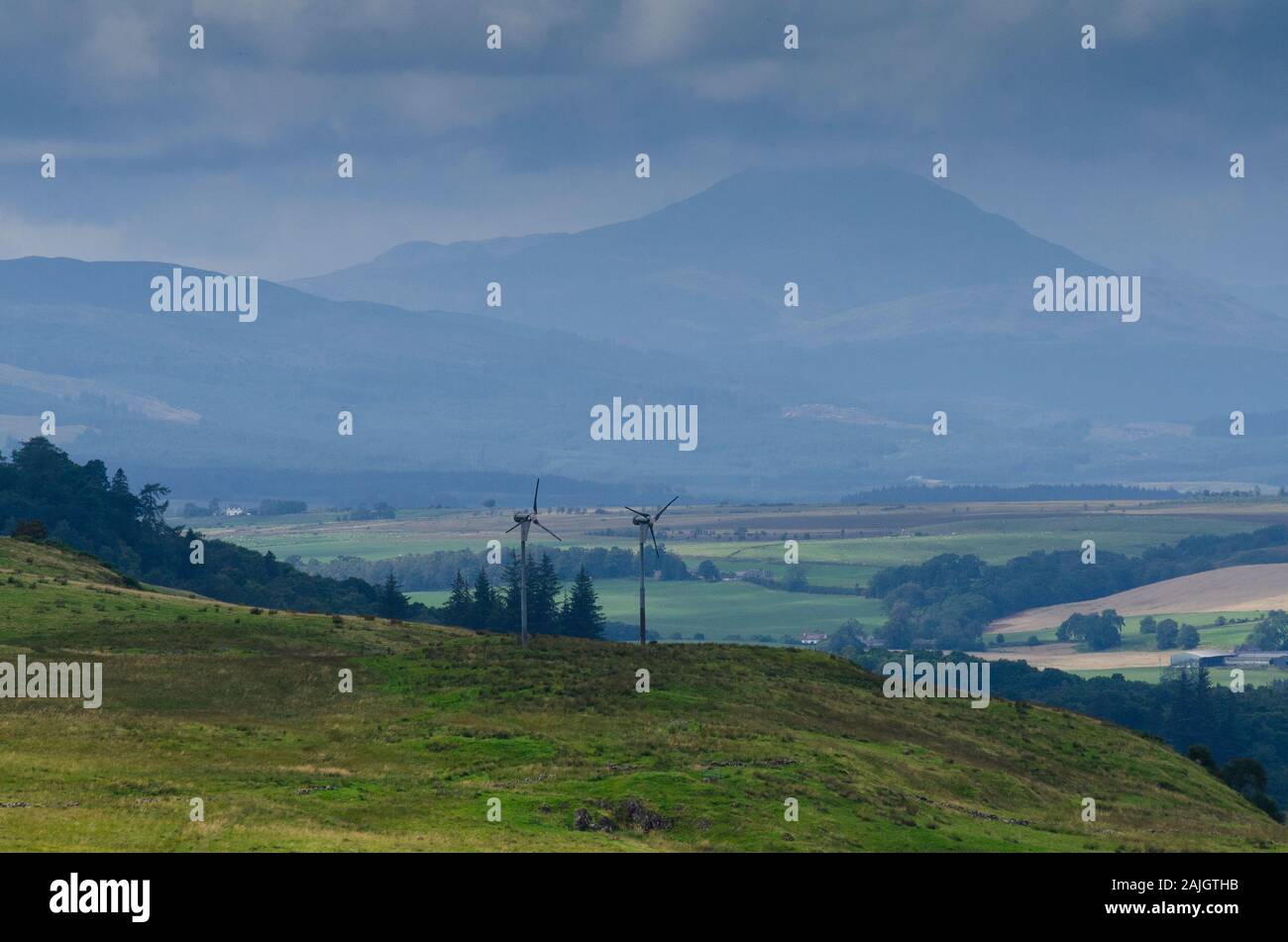 Landscape in the Scottish Lowlands Scotland UK Stock Photo