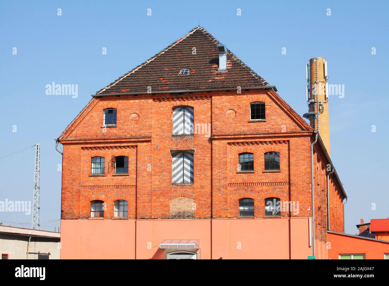 Historic warehouse building, Güstrow, Mecklenburg-West Pomerania, Germany, Europe Stock Photo