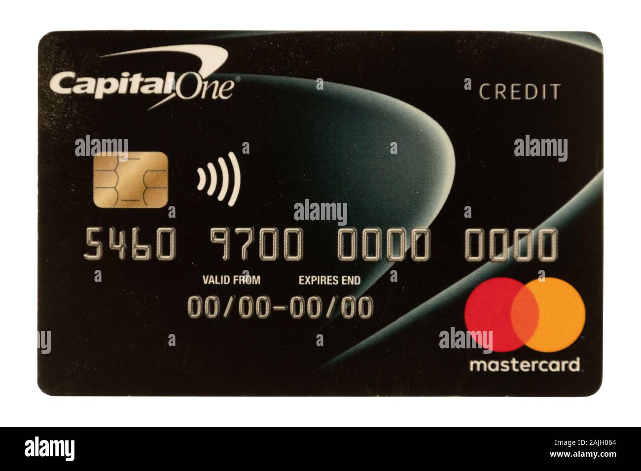 Capital One credit card Stock Photo