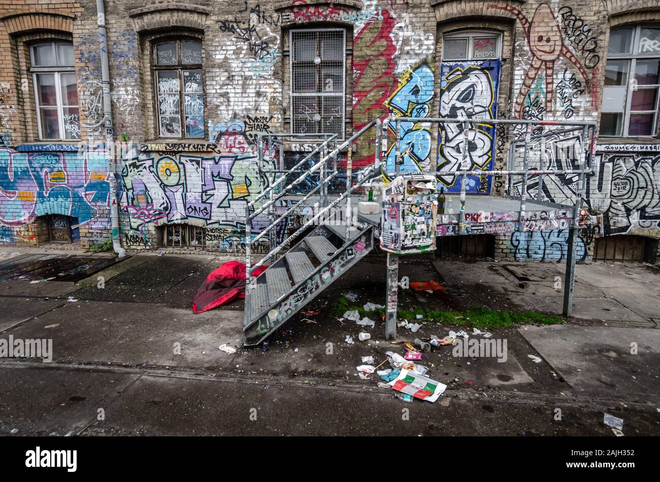 BERLIN, GERMANY - SEPTEMBER 1, 2017: View of RAW Gelande subcultural compound in Berlin. Stock Photo