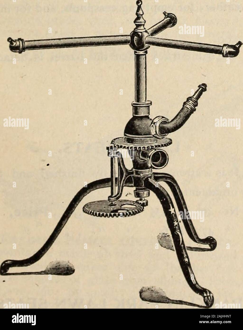 Farquhar's catalogue of seeds 1900 : plants, bulbs tools fertilizers,  sundries . The Auburn Hose Reel. Six Arm. This reel has six arms with  Ratchet Drum andwill carry one hundred feet of