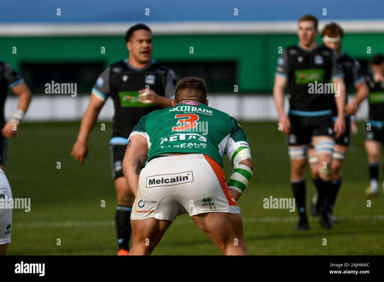 Treviso, Italy, 04 Jan 2020, marco riccioni (treviso) during Benetton  Treviso vs Glasgow Warriors - Rugby Guinness
