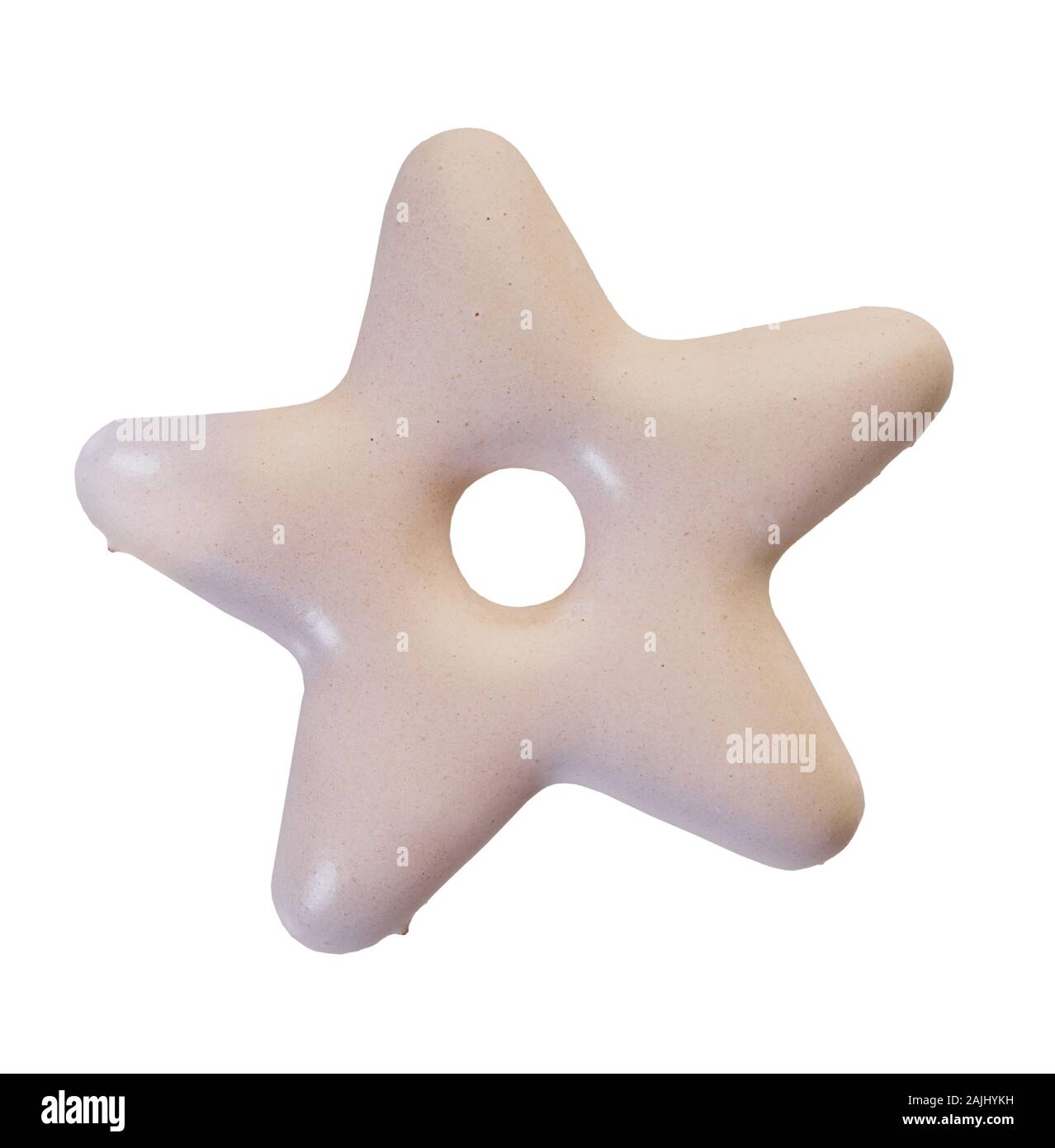 star shaped cookies on white isolated background Stock Photo