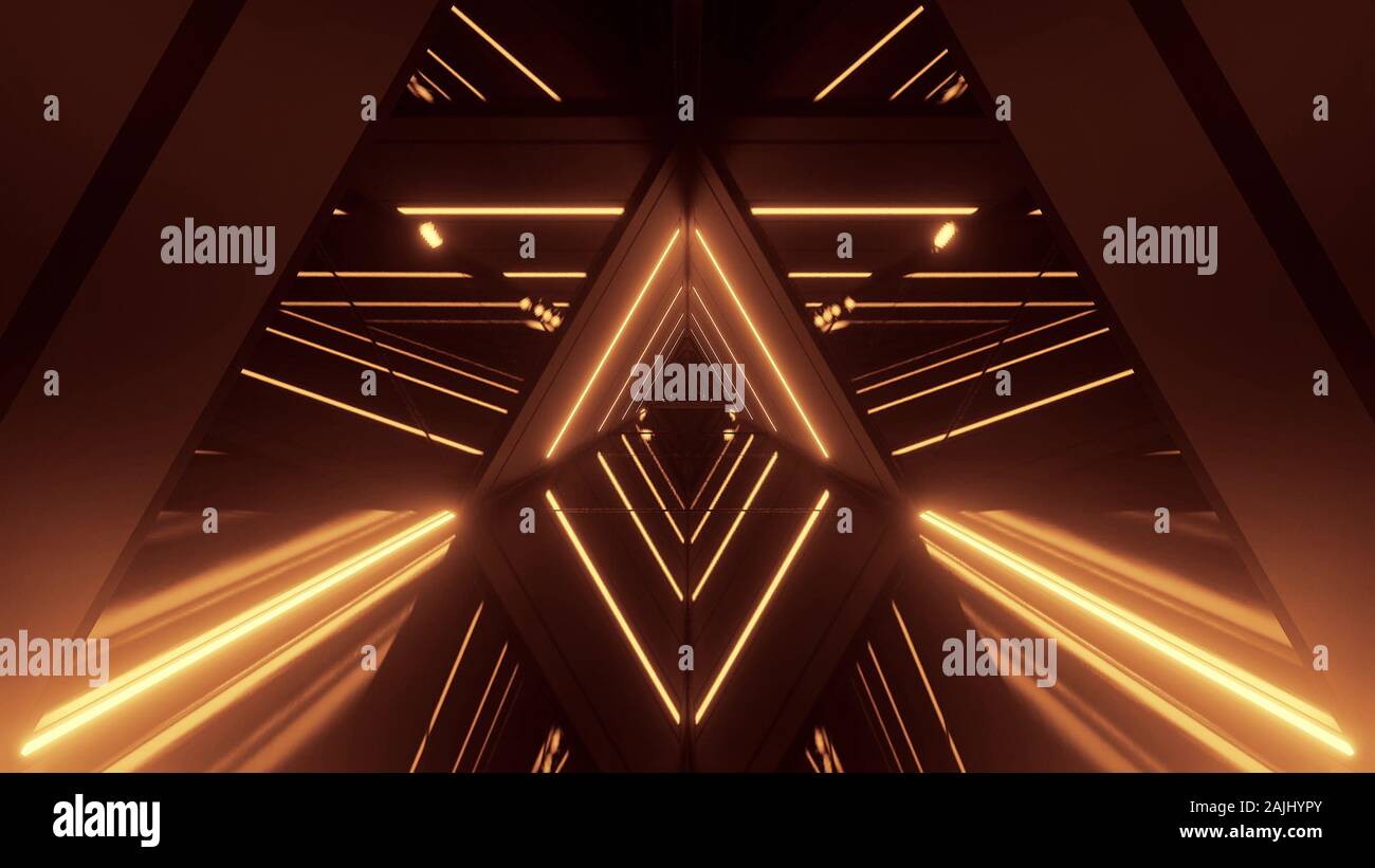 abstract dark glowing triangle graphic design artwork with reflective ...