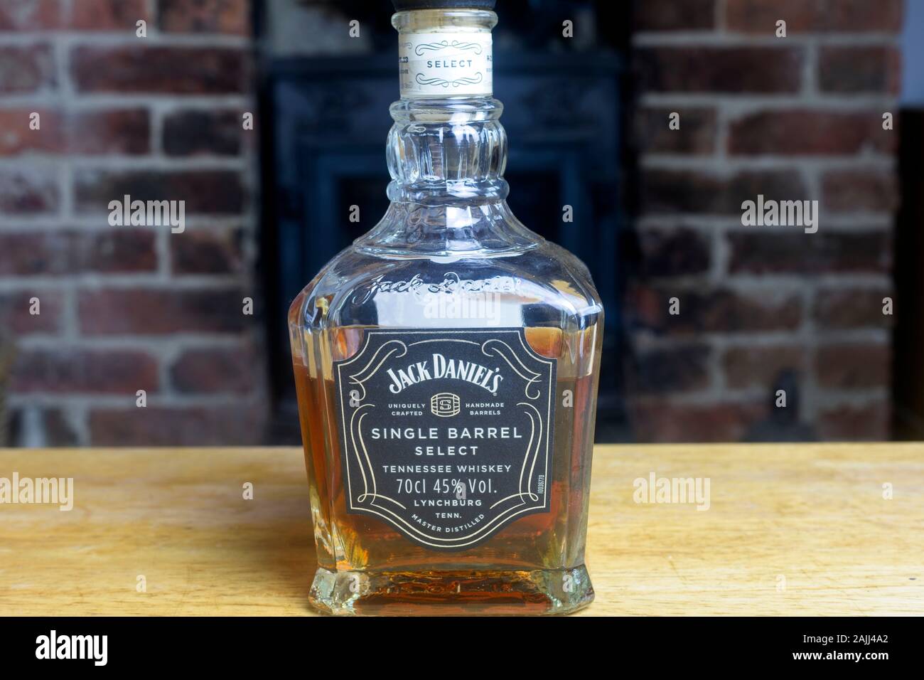 Bottle of Jack Daniels Single Barrel Select Stock Photo