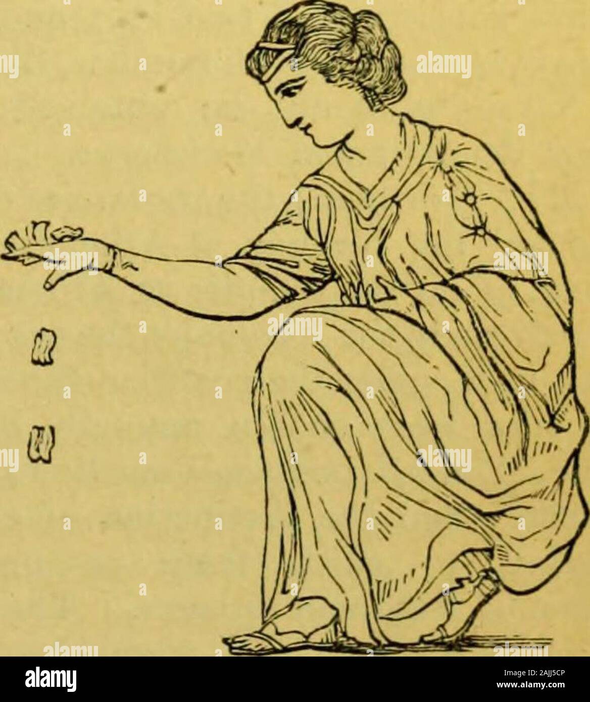 School dictionary of Greek and Roman antiquities . used by the Greeks ofItaly and Sicily. This is the talent alwaysmeant when the word occurs in Homer.This small talent explains the use of theterm great talent {magnum talentum), whichwe find in Latin authors, for the silverAttic talent was great in comparison withthis. But the use of the word by the Ro-mans is altogether very inexact. TALUS. 353 Where talents are mentioned in the clas-sical writers without any specification ofthe standard, we must generally understandthe Attic. TALUS (aaTpdyaXos), a huckle-bone.The huckle-bones of sheep and go Stock Photo