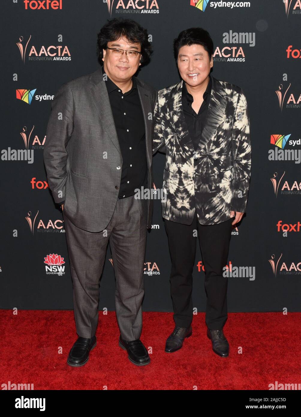 03 January 2020 - Hollywood, California - Bong Joon Ho and Song Kang Ho. 9th Annual Australian Academy Of Cinema And Television Arts (AACTA) International Awards. Photo Credit: Billy Bennight/AdMedia /MediaPunch Stock Photo